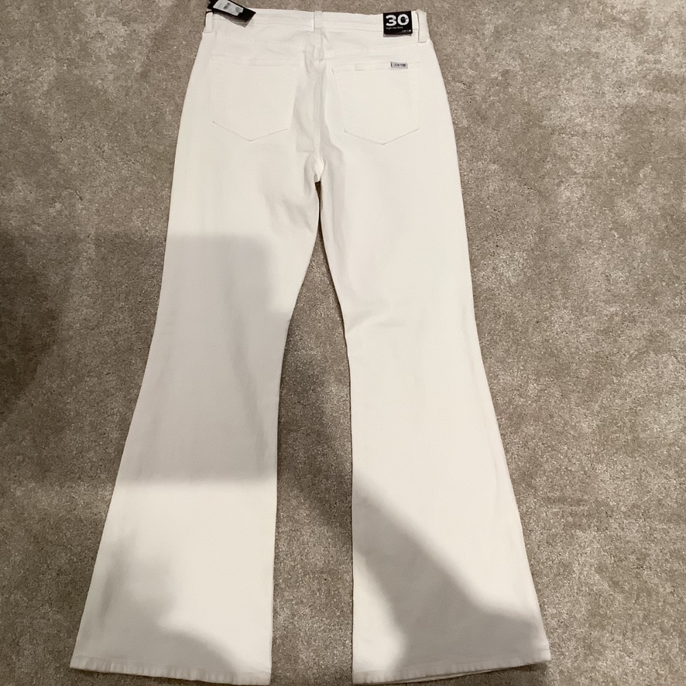 Joe’s High Rise Flare White Jeans, Size 30, NWT - Picture 6 of 16